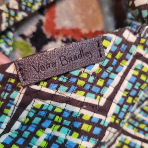 Vera Bradley Retired Rain Forest Hadley Satchel Patterned Tote Bag Multicolor - Picture 3 of 6